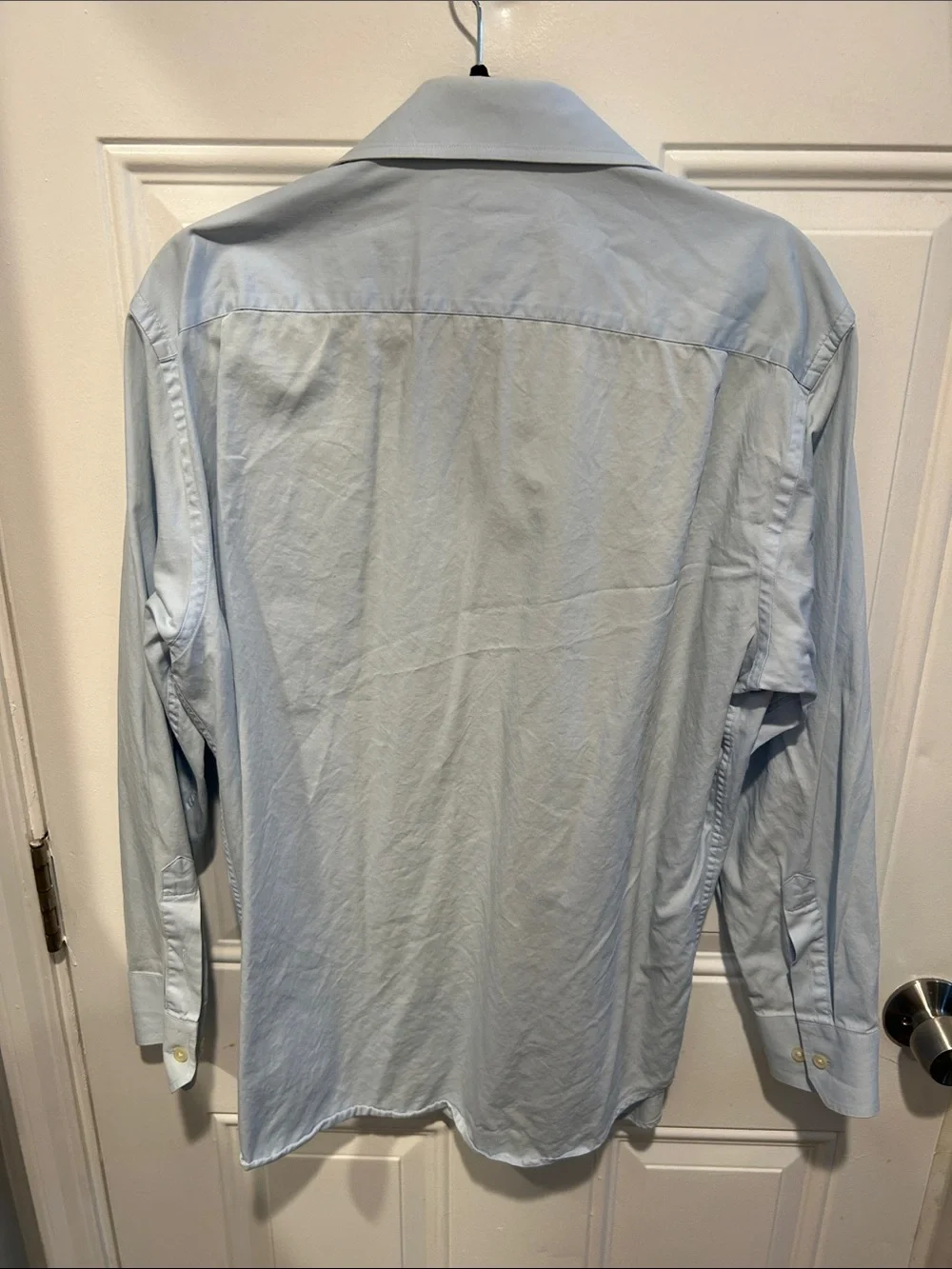 Banana Republic Men's Pale Blue Long-Sleeve Dress Shirt